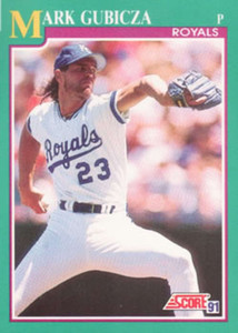 1991 Score #212 Mark Gubicza VG Kansas City Royals 