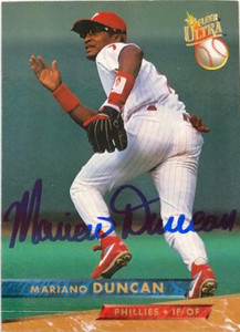 Mariano Duncan Autographed 1993 Fleer Ultra #87