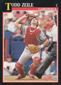 1991 Score #240 Todd Zeile VG St. Louis Cardinals 