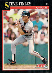 1991 Score #266 Steve Finley VG Baltimore Orioles 