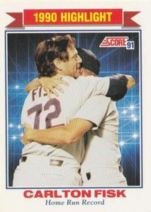 1991 Score #421 Carlton Fisk HL VG Chicago White Sox 