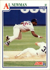 1991 Score #424 Al Newman VG Minnesota Twins 