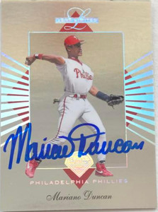 Mariano Duncan Autographed 1994 Leaf Limited #135