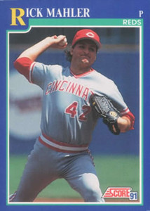 1991 Score #464 Rick Mahler VG Cincinnati Reds 