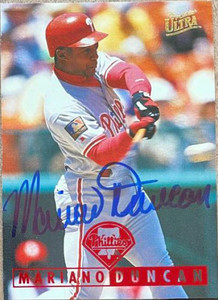 Mariano Duncan Autographed 1995 Fleer Ultra #418