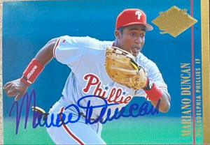 Mariano Duncan Autographed 1994 Fleer Ultra #543