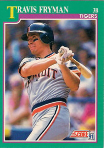 1991 Score #570 Travis Fryman VG Detroit Tigers 
