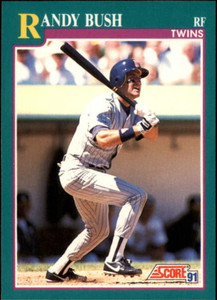 1991 Score #574 Randy Bush VG Minnesota Twins 