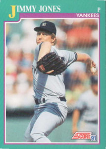 1991 Score #583 Jimmy Jones VG New York Yankees 