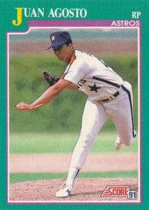 1991 Score #591 Juan Agosto VG Houston Astros 