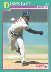 1991 Score #612 Dennis Lamp VG Boston Red Sox 