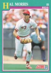 1991 Score #647 Hal Morris UER VG Cincinnati Reds 