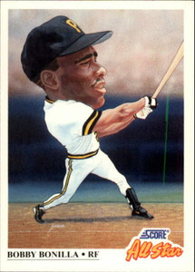 1991 Score #670 Bobby Bonilla AS VG Pittsburgh Pirates 
