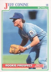 1991 Score #722 Jeff Conine VG RC Rookie Kansas City Royals 