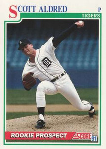 1991 Score #740 Scott Aldred VG Detroit Tigers 