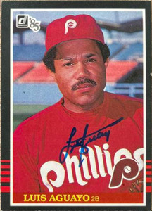 Luis Aguayo Autographed 1985 Donruss #503