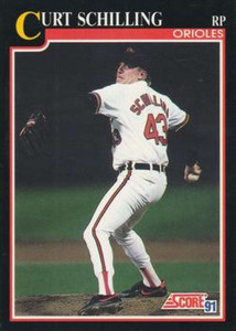 1991 Score #788 Curt Schilling VG Baltimore Orioles 
