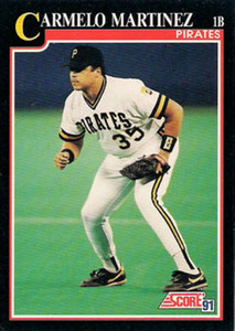 1991 Score #792 Carmelo Martinez VG Pittsburgh Pirates 