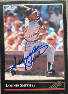 Lonnie Smith Autographed 1992 Leaf Black Gold #480