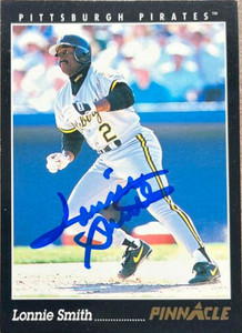 Lonnie Smith Autographed 1993 Pinnacle #454