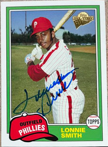 Lonnie Smith Autographed 2005 Topps All-Time Fan Favorites #82