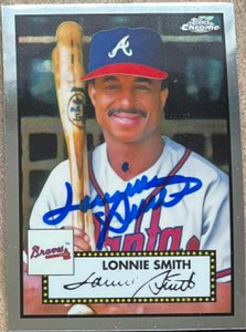 Lonnie Smith Autographed 2021 Topps Chrome Platinum Anniversary #595 
