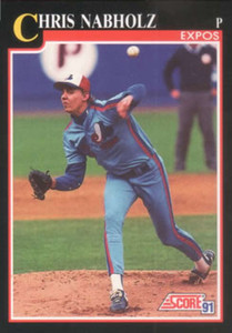 1991 Score #804 Chris Nabholz VG Montreal Expos 