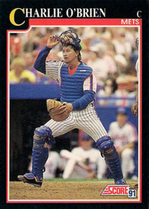 1991 Score #829 Charlie O'Brien VG New York Mets 