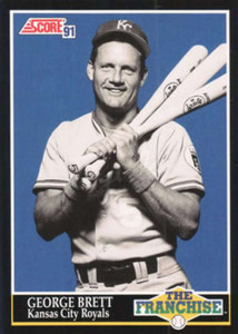 1991 Score #853 George Brett FRAN VG Kansas City Royals 