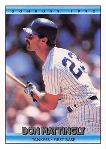 1992 Donruss #596 Don Mattingly VG New York Yankees 