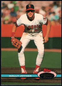 1991 Stadium Club #2 Wally Joyner VG California Angels 