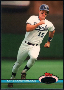 1991 Stadium Club #15 Mike Macfarlane VG Kansas City Royals 