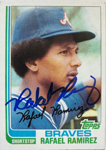 Rafael Ramirez Autographed 1982 Topps #536