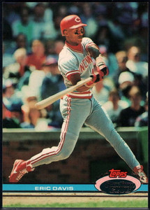 1991 Stadium Club #37 Eric Davis VG Cincinnati Reds 