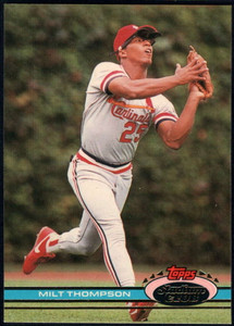 1991 Stadium Club #66 Milt Thompson VG St. Louis Cardinals 
