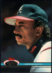 1991 Stadium Club #97 Lonnie Smith VG Atlanta Braves 