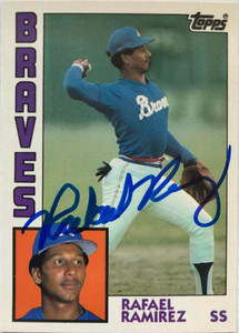 Rafael Ramirez Autographed 1984 Topps Tiffany #234 Atlanta Braves Card