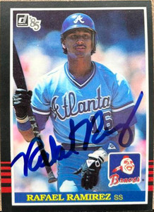 Rafael Ramirez Autographed 1985 Donruss #141
