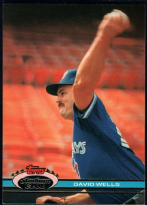 1991 Stadium Club #133 David Wells VG Toronto Blue Jays 