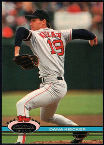 1991 Stadium Club #140 Dana Kiecker VG Boston Red Sox 