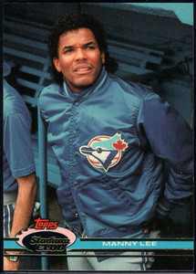 1991 Stadium Club #168 Manuel Lee VG Toronto Blue Jays 