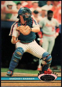 1991 Stadium Club #172 Mackey Sasser VG New York Mets 