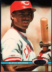 1991 Stadium Club #187 Glenn Braggs VG Cincinnati Reds 