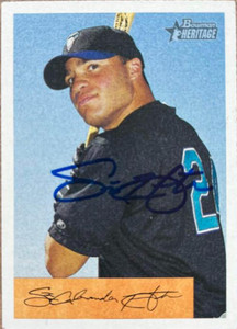 Scott Hairston Autographed 2002 Bowman Heritage #314