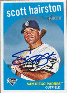 Scott Hairston Autographed 2008 Topps Heritage #602