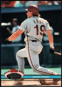 SOLD 59626 1991 Stadium Club #227 John Kruk VG Philadelphia Phillies 