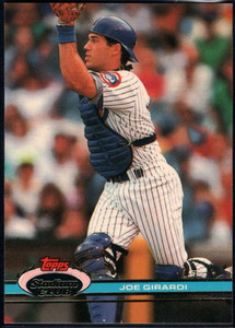 1991 Stadium Club #247 Joe Girardi VG Chicago Cubs 