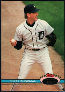 1991 Stadium Club #287 Mike Henneman VG Detroit Tigers 