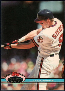 1991 Stadium Club #293 Lee Stevens VG California Angels 