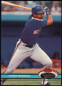 1991 Stadium Club #325 Hubie Brooks VG New York Mets 1991 Stadium Club #325 Hubie Brooks VG New York Mets